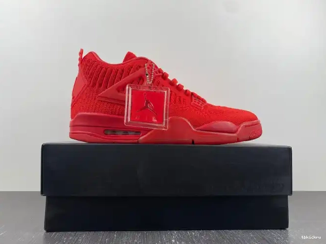 Rep TBkick Red Flyknit Jordan Retro 4 AQ3559-600 0506
